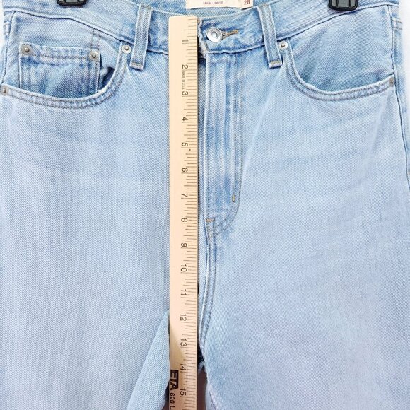 Levi's Premium Jeans Baggy High Loose Women 28x30 Denim Light Wash - Picture 4 of 13